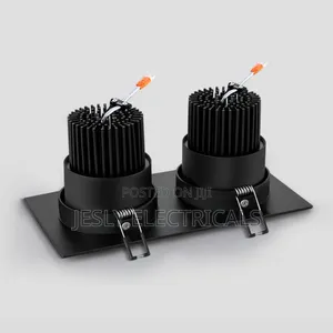 Double Head Square Cob Embedded Grille Downlight 20w 30w High-Quality