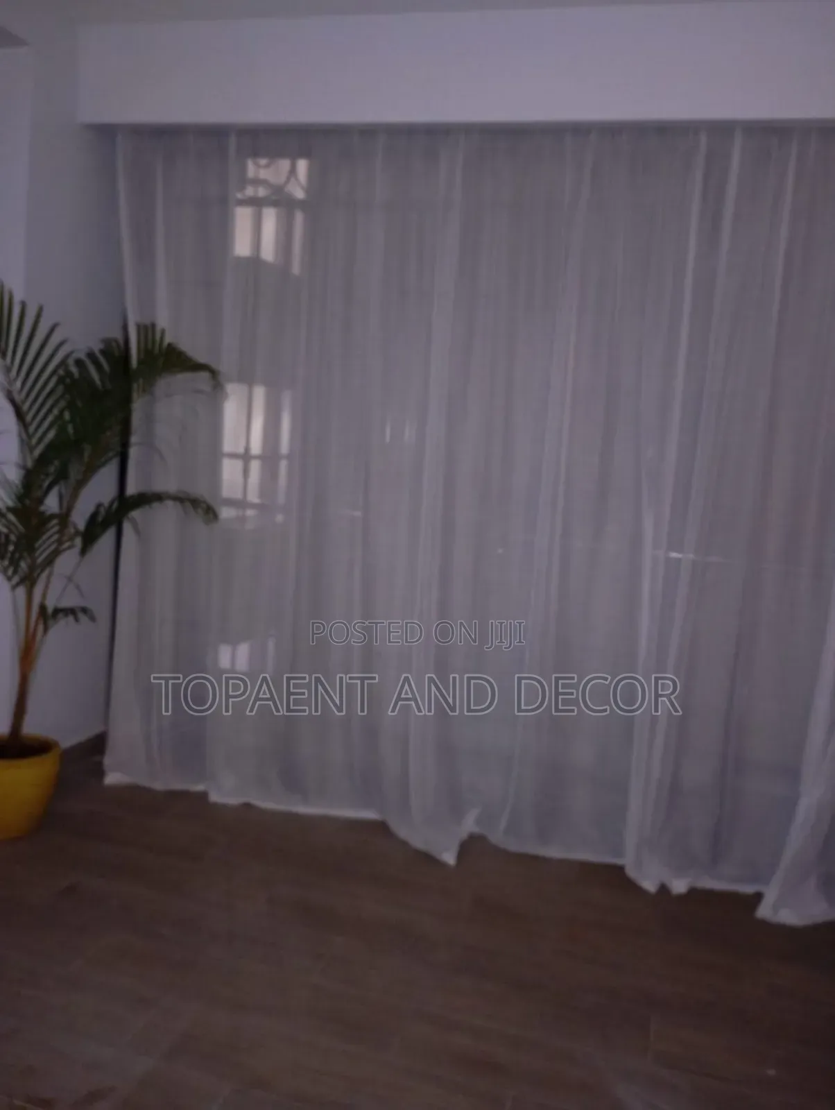 Modern Design White Window Sheers as Available