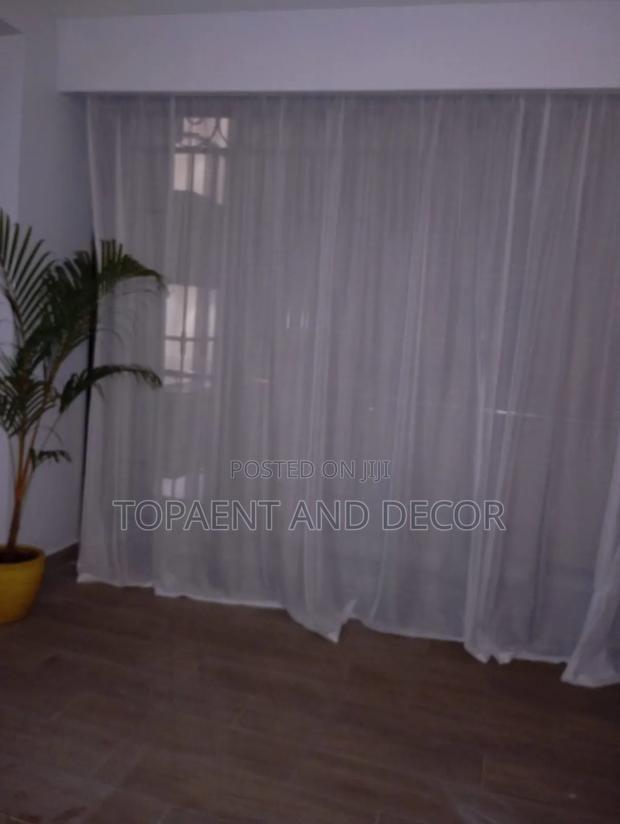 Modern Design White Window Sheers as Available - main view