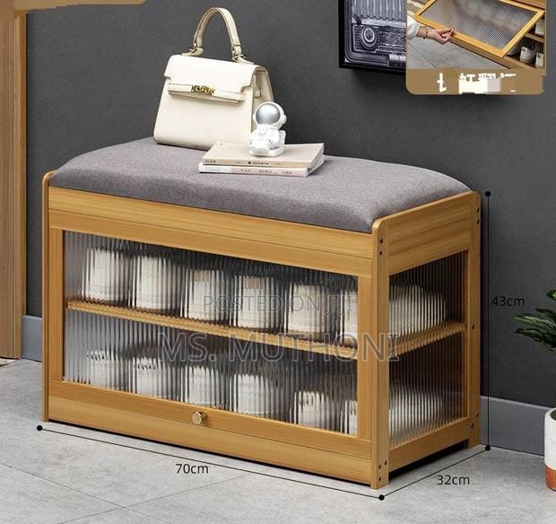 Light Luxury High-End Shoe-Wearing Stool,