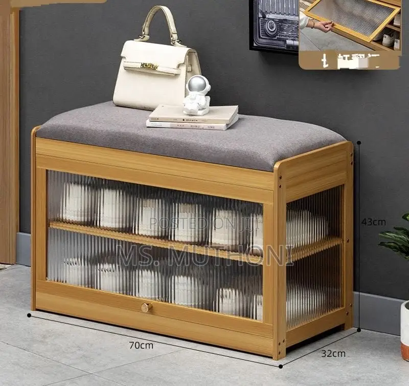 Light Luxury High-End Shoe-Wearing Stool,