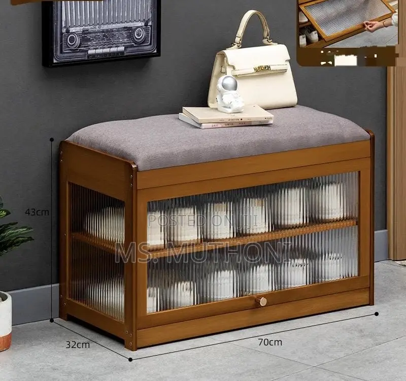 Light Luxury High-End Shoe-Wearing Stool,