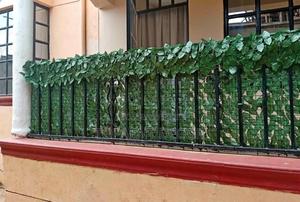 Wipeable Leaves for Balcony Artificial Green Privacy Fence - thumbnail 2