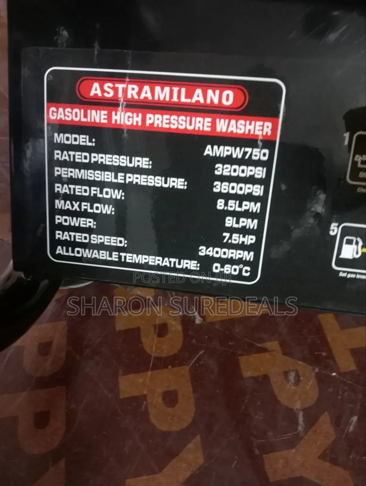Too Performance Pressure Washer/7.5hp and 3600psi