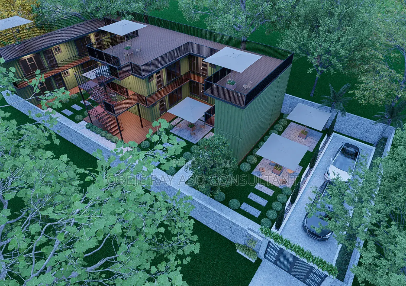 Container Design .And Architectural Plan