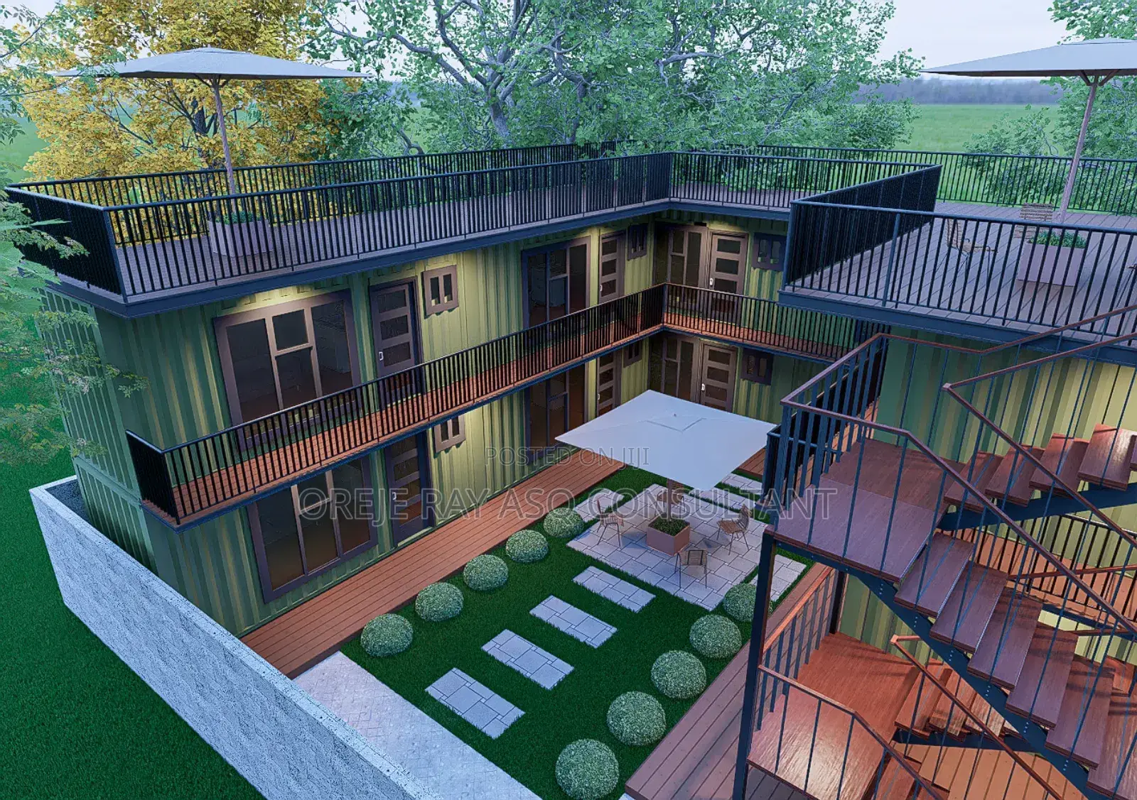 Container Design .And Architectural Plan
