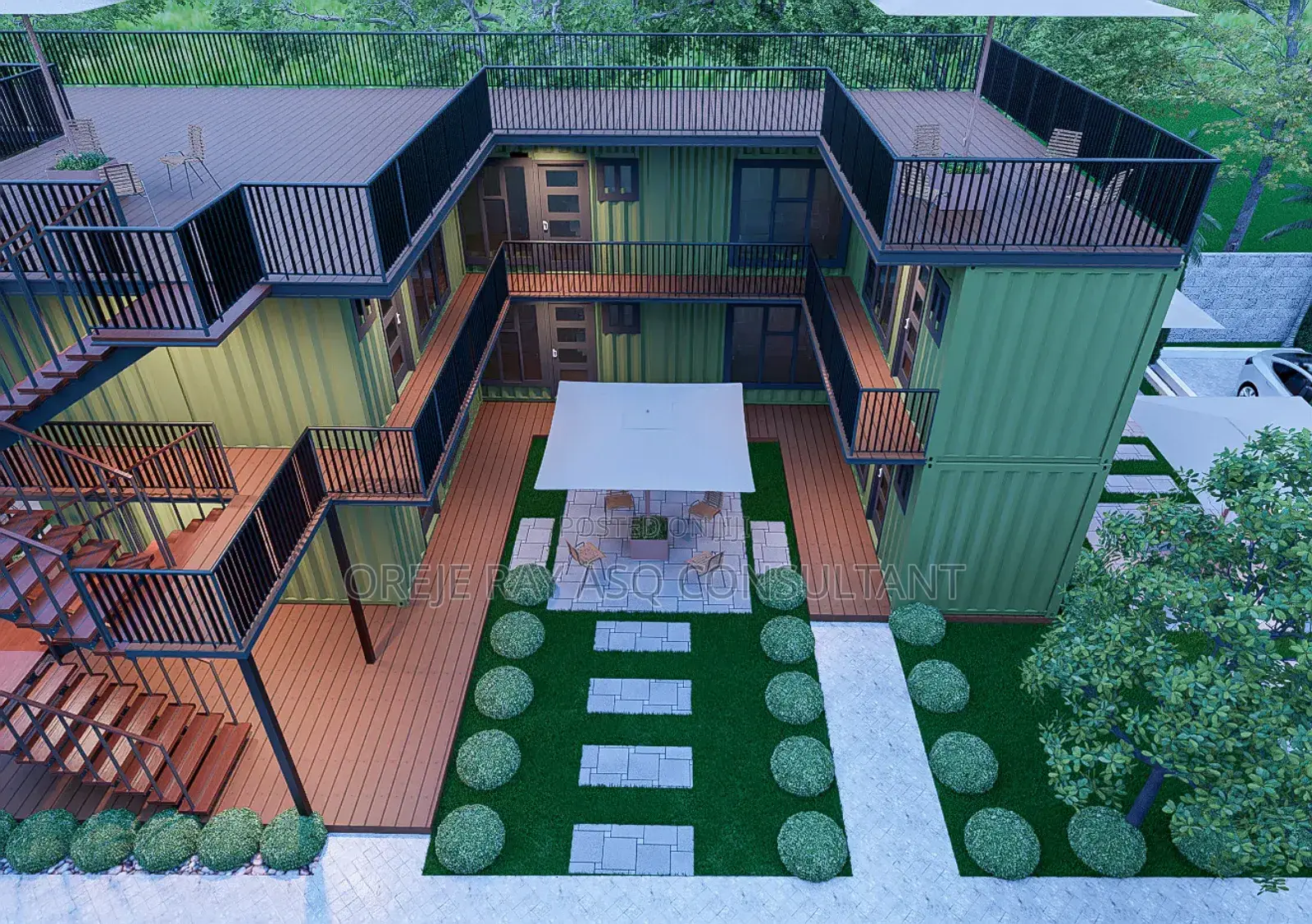 Container Design .And Architectural Plan