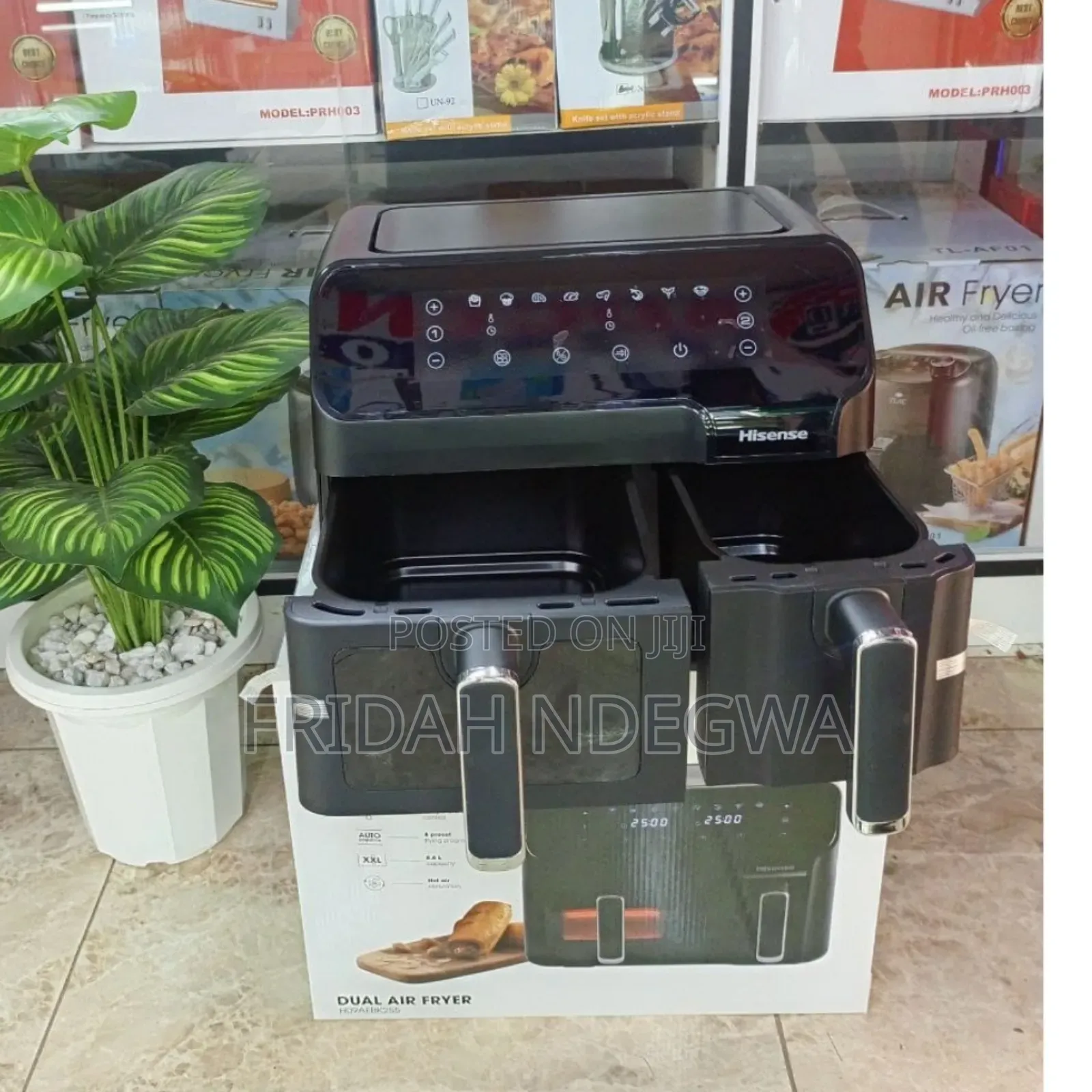 8.6 Litres Hisense Double  Baskets Air Fryers