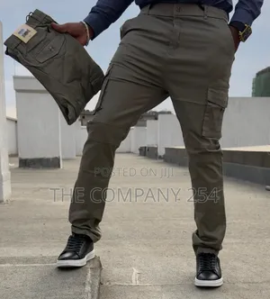 Quality Casual Khaki Made Side Pocket Slim Fit Cargo Pant Trouser