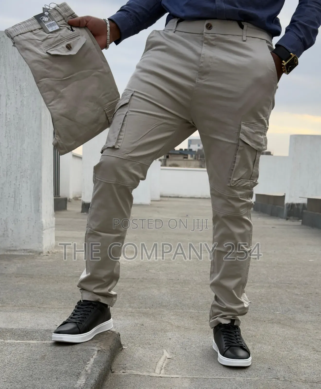 Quality Casual Khaki Made Side Pocket Slim Fit Cargo Pant Trouser