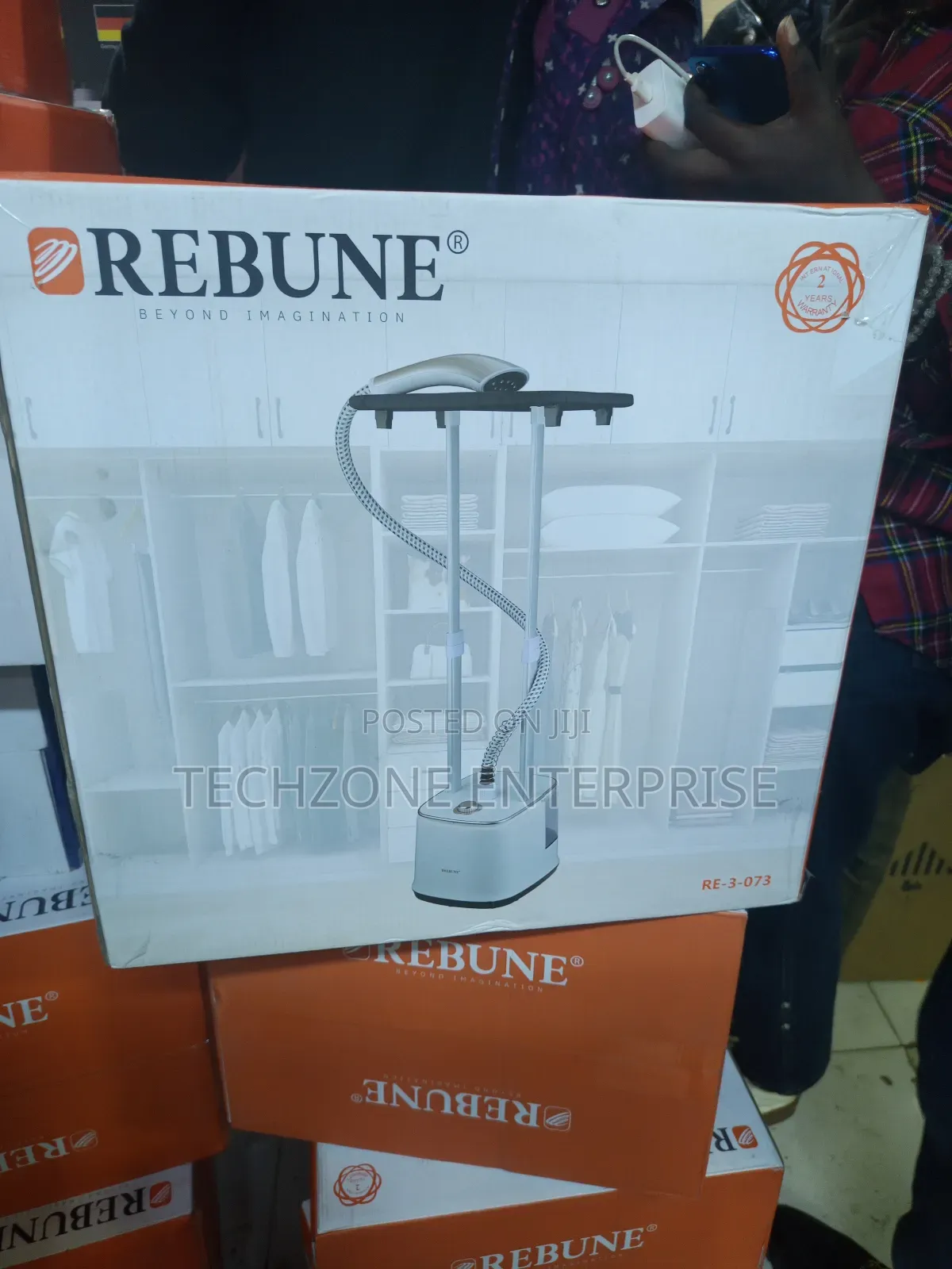 Rebune Vertical Garment Steamer Re-3-073 , White 