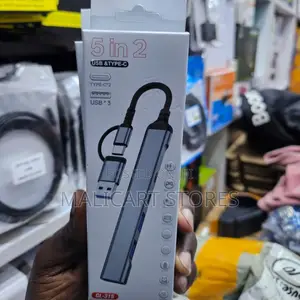 5 in 2 Usb a/Usb C Hub Ethernet