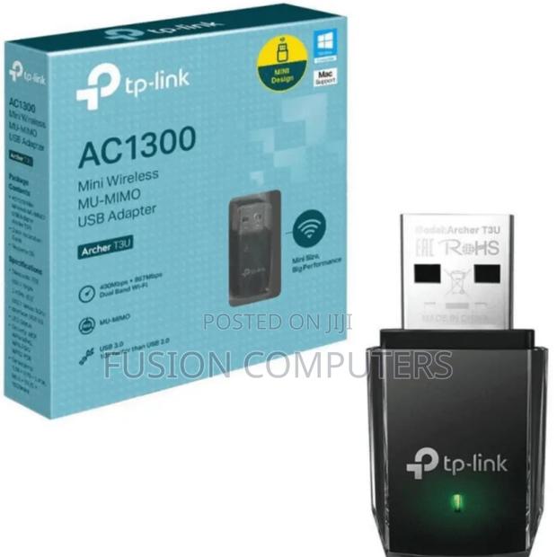 Tp-Link Tl-Archer T3u Ac1300 Mini Wireless Mu-Mimo Usb Adapter - main view
