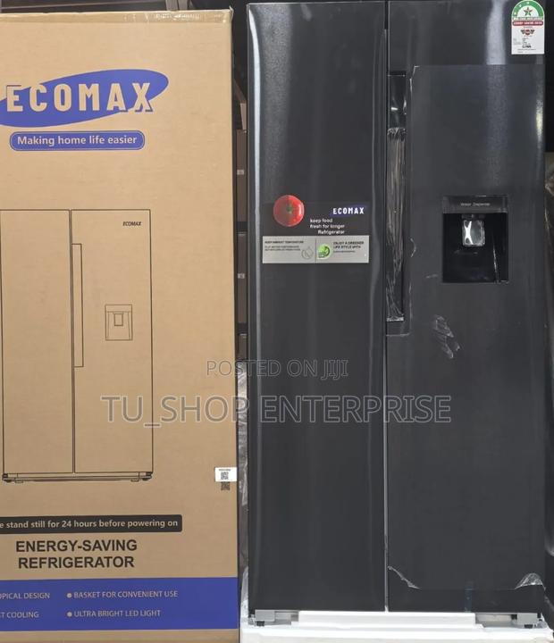 Ecomax 454 Litres Dark Silver Side by Side With Dispenser