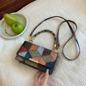 Fashionable Multicolored Diamond Sling Bag