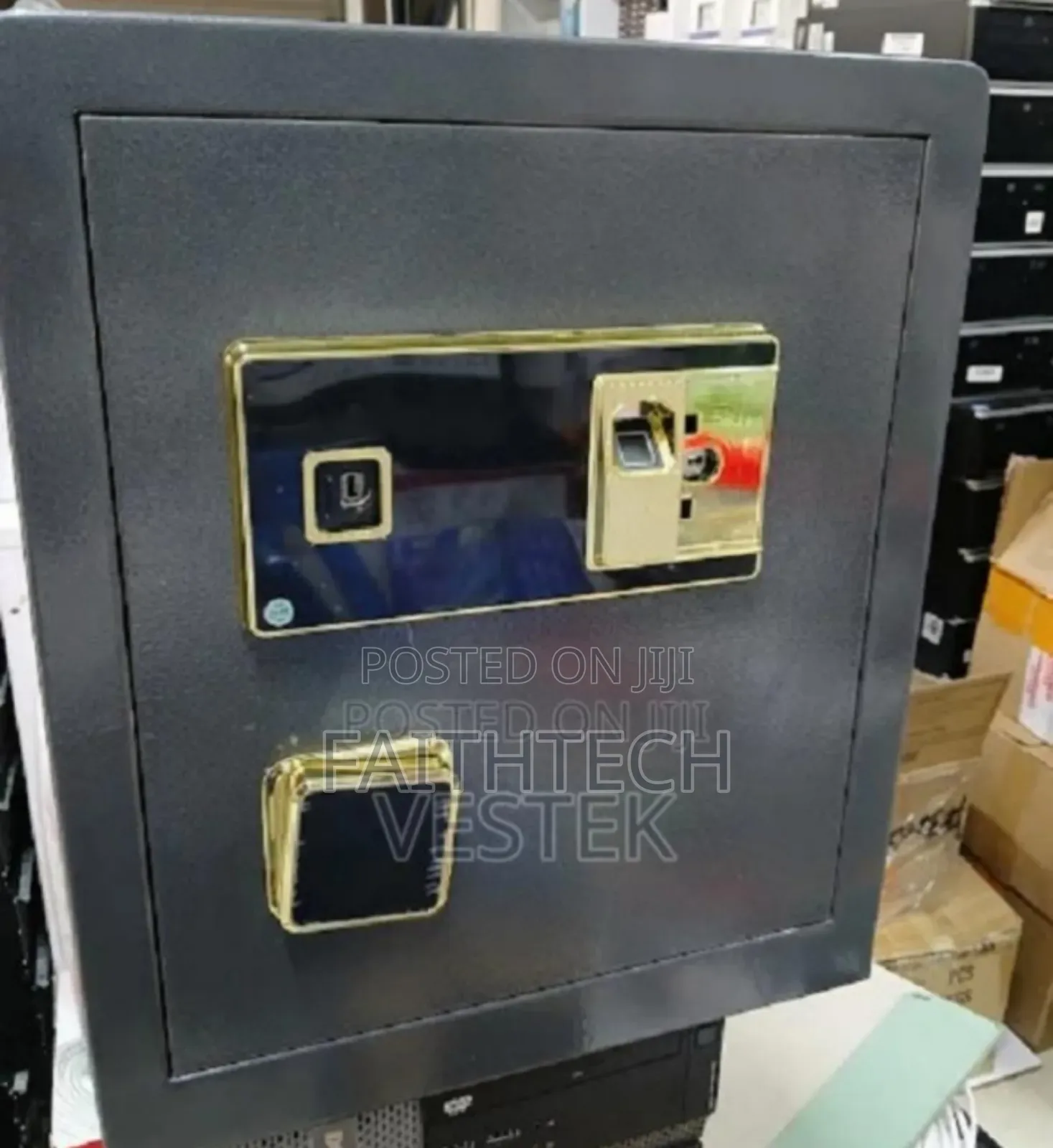 Safe Black.Sturdy Biometric Safe