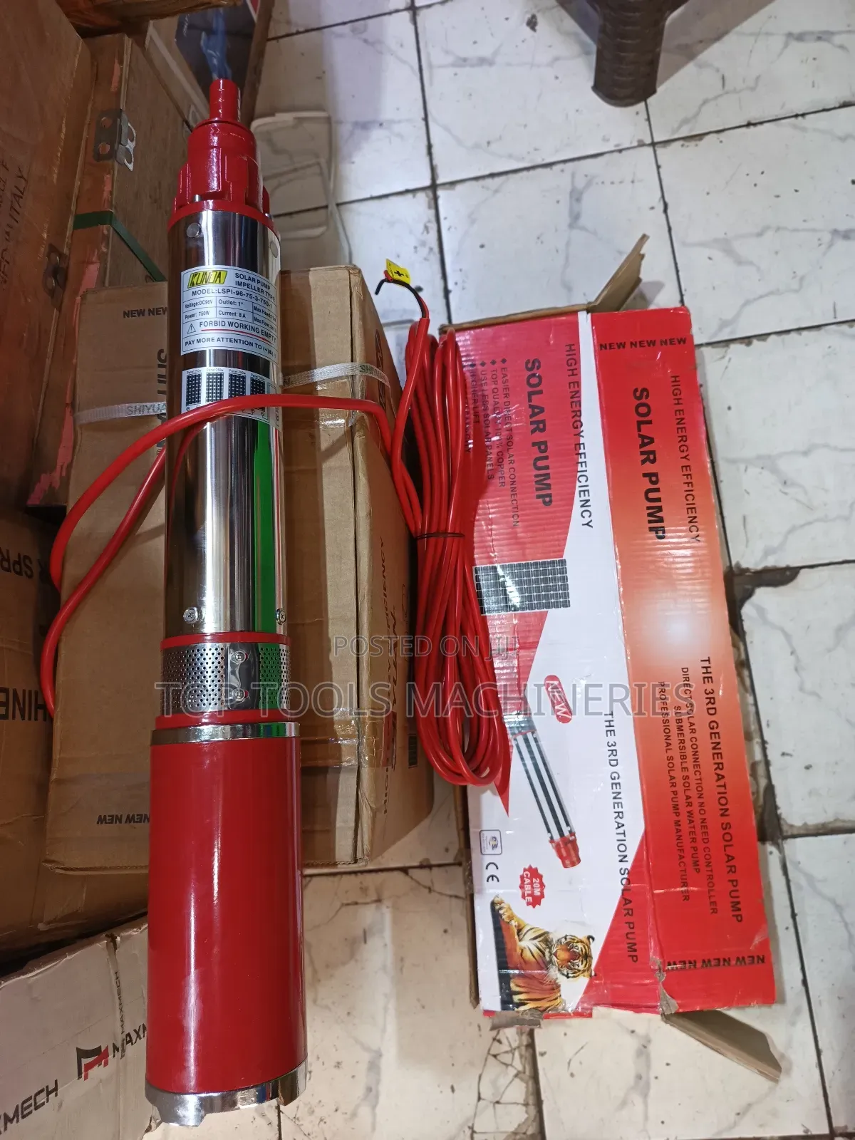 Kunda 75m Head 750watts Solar Submersible Pump