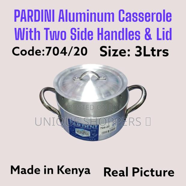 Pardini Aluminum Casserole With 2side Handles and Lid Size:3ltrs