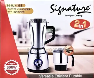 2 in 1 Signature Stainless Steel Electric Blender With Grinder