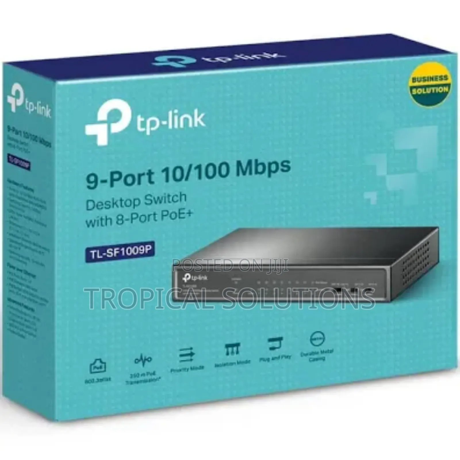 Tp-Link 9 Port Tl-Sf1009p 100mbps Desktop Switch 8 Port Poe