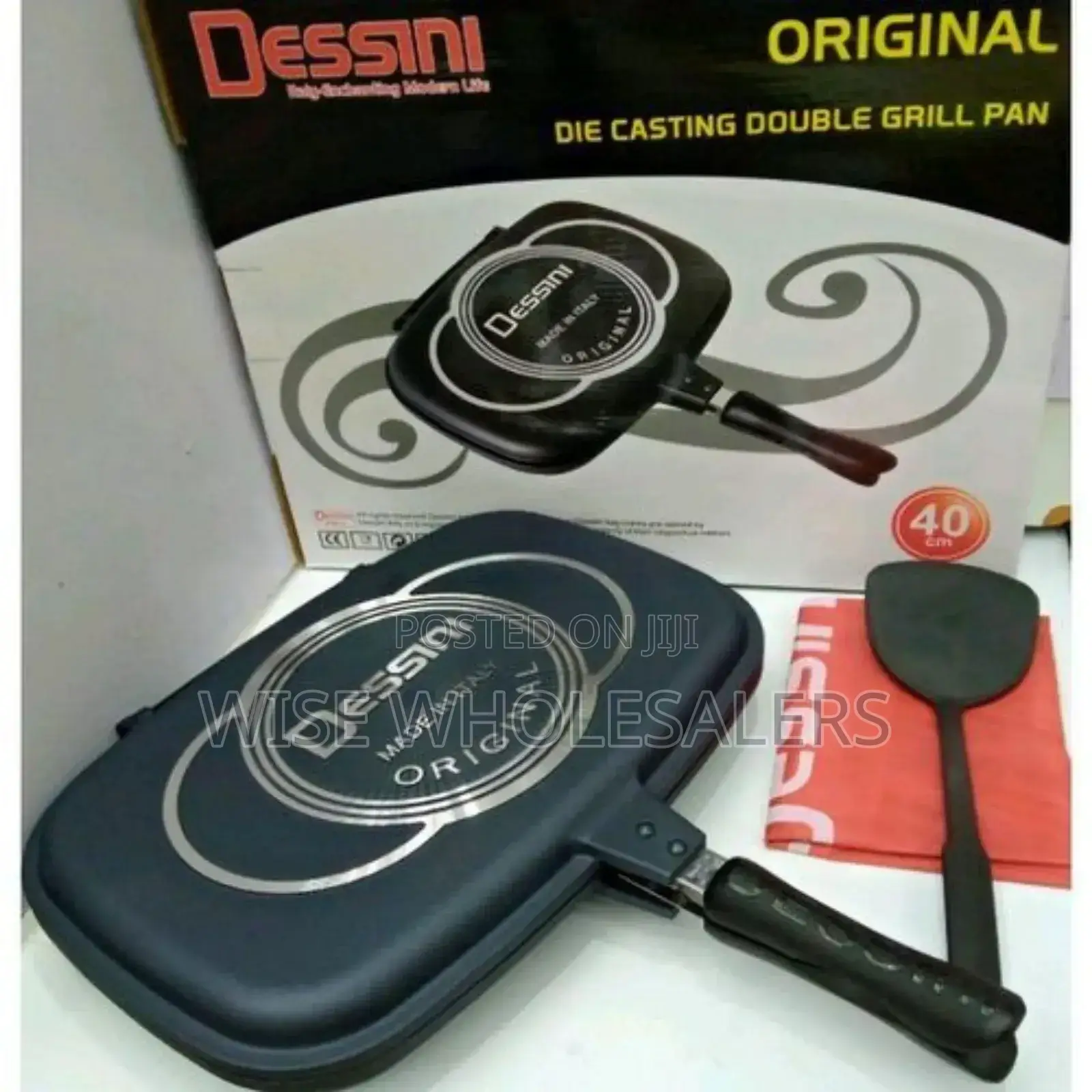 Grill Pan. Dessini Two-sided Double Grill Non-stick Pressure Pan 40 Cm