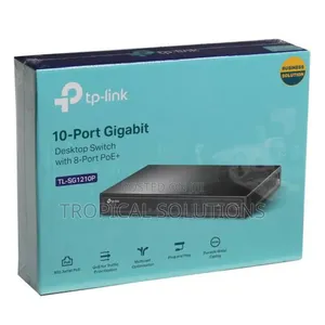 Tp-Link 10-Port Tl-Sg1210p Gigabit Desktop Switch With 8 Port Poe