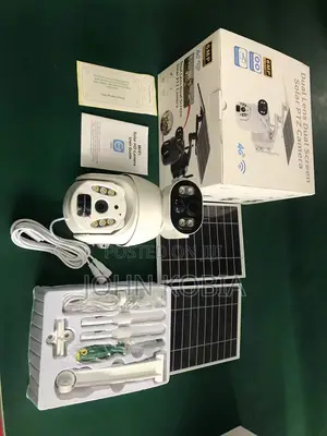 Ubox Dual Lens Dual Screen Solar PTZ Camera (6mp, 4g/Wifi)