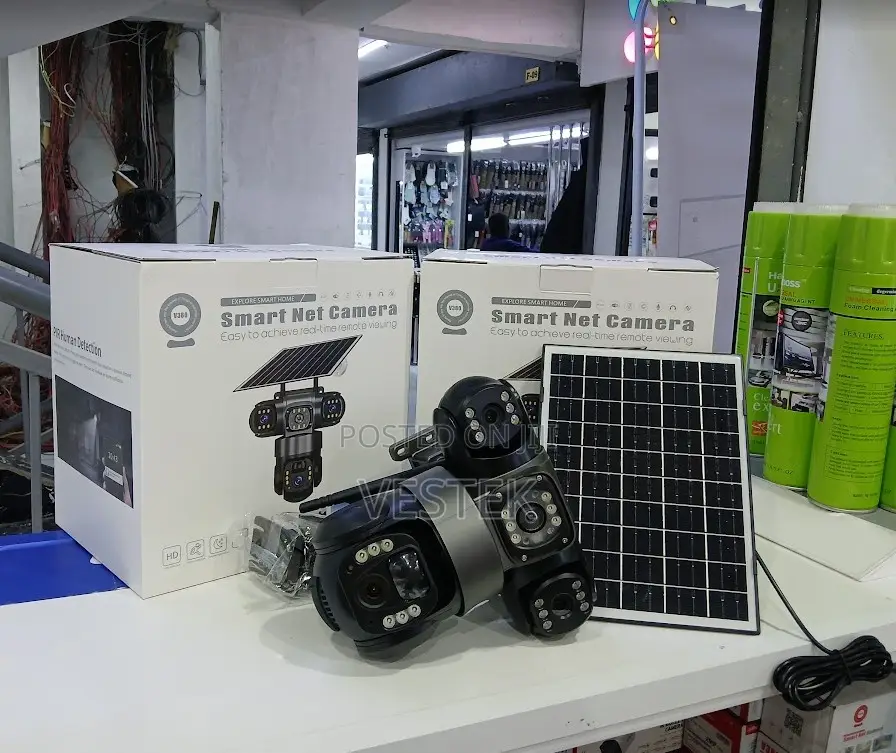 Quality Triple Lens Wifi Solar Powered 3lens CCTV Outdoor Camera