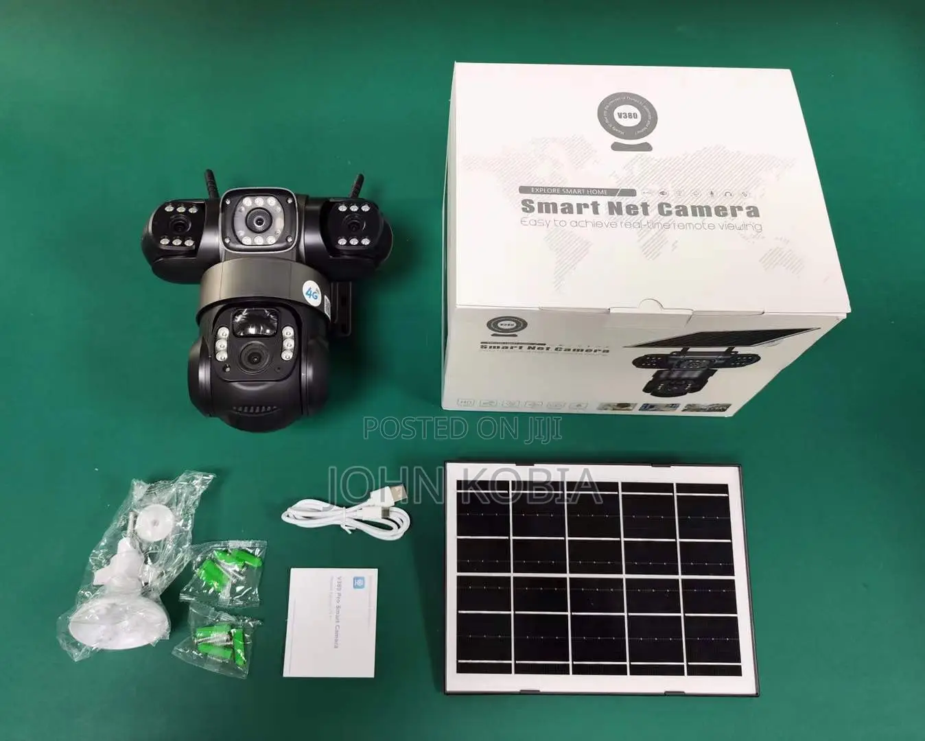 V380 Smart Net 4g Solar PTZ Camera (Triple Lens)