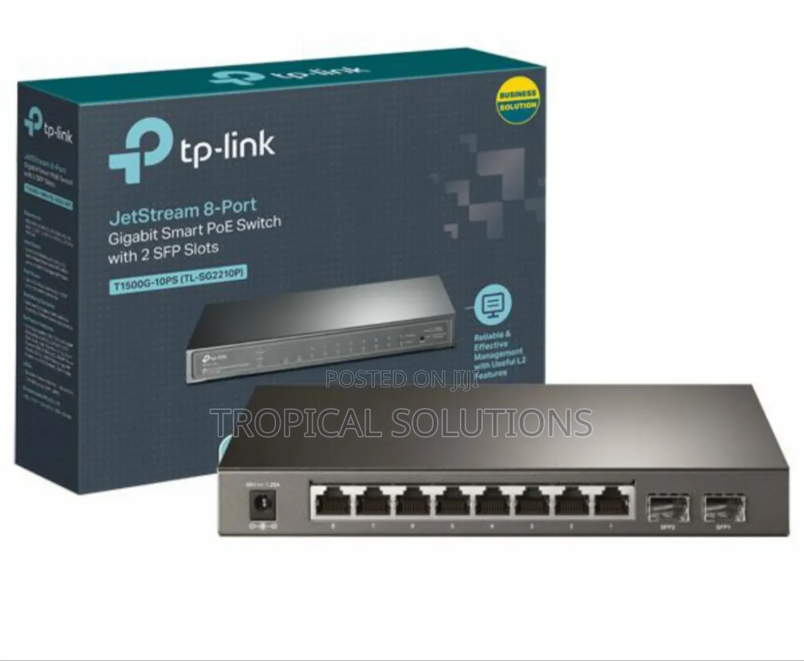 Tp-Link 8 Port Tl-Sg2210p Gigabit Smart Poe + Tl-Sg2210p