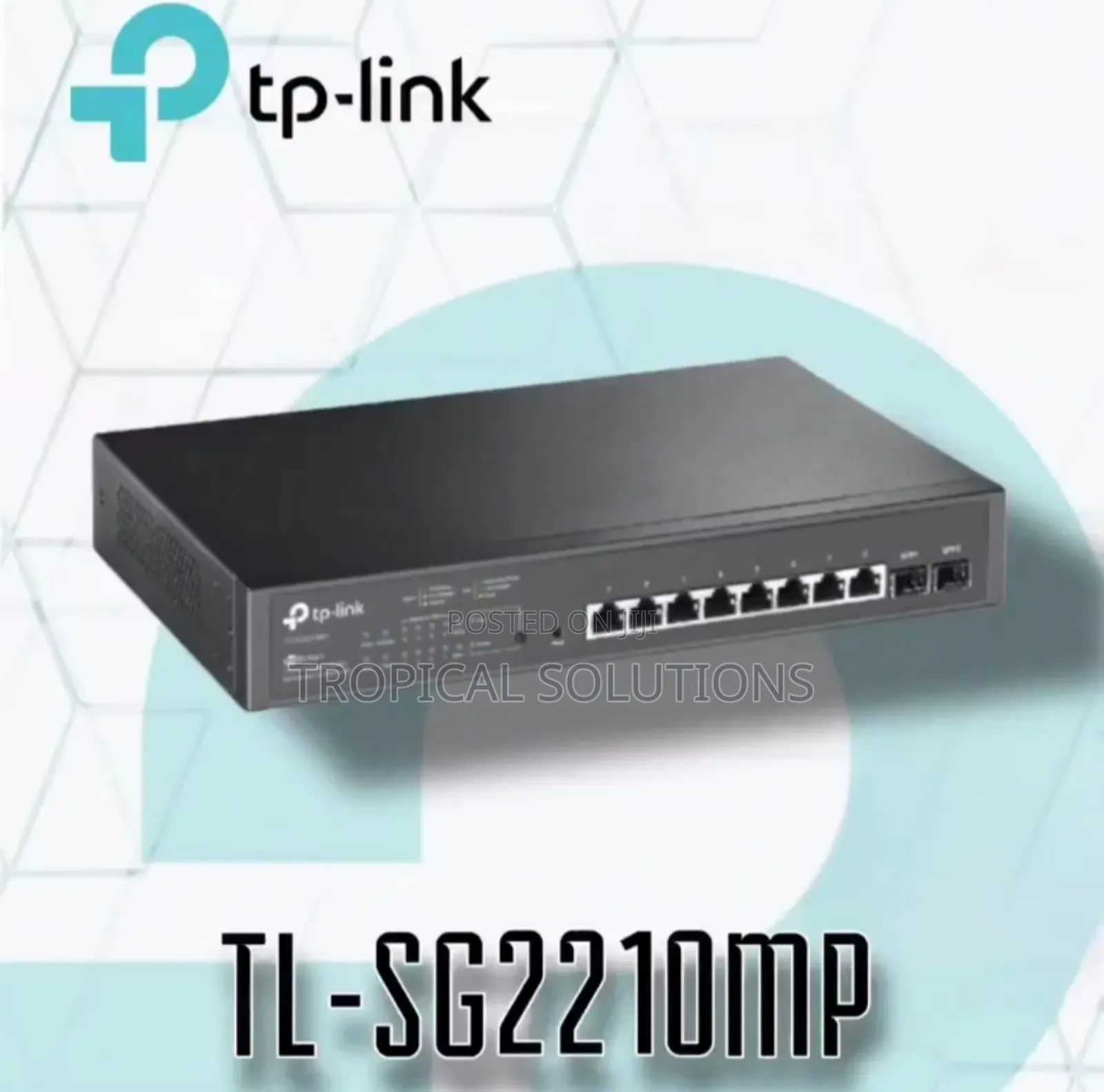 Tp-Link Jetstream 10 Port Tl-Sg2210mp Gigabit Switch With 8 Poe