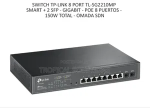Tp-Link Jetstream 10 Port Tl-Sg2210mp Gigabit Switch With 8 Poe