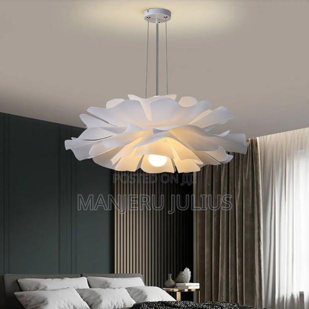 White Flower Pendant Light - thumbnail 2