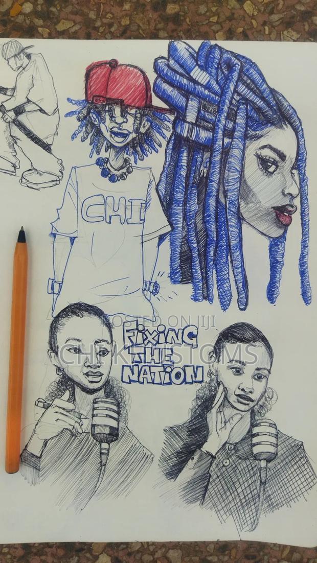 Pencil and Charcoal Portraits - thumbnail 10