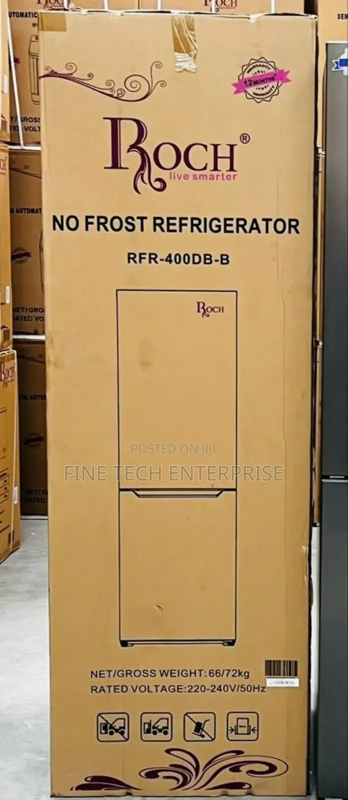Roch No Frost Double Door Fridge - 330 Ltrs