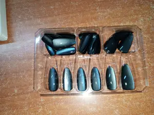 24-30pcs Cat Eye Gel Press-on Nails