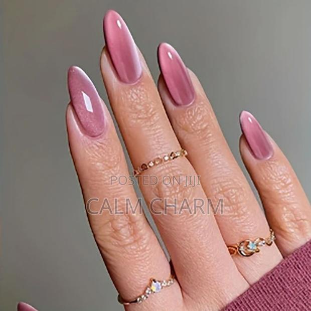 24-30pcs Cat Eye Gel Press-on Nails - thumbnail 5