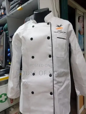 Branded Chef Jackets in White and Black
