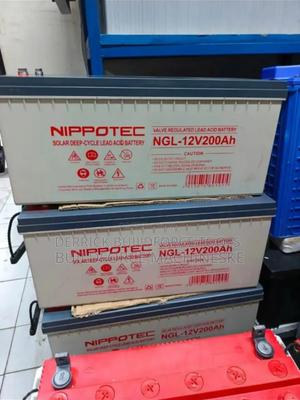Nippotec 12v 200ah Deep Cycle Lead Acid Solar Battery - thumbnail 2