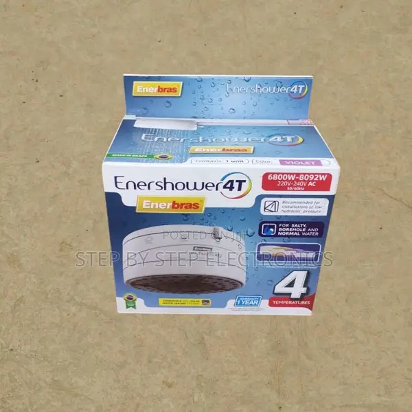 Enerbras Enershower 4t Electric Shower Head Fast Heating Hot Water