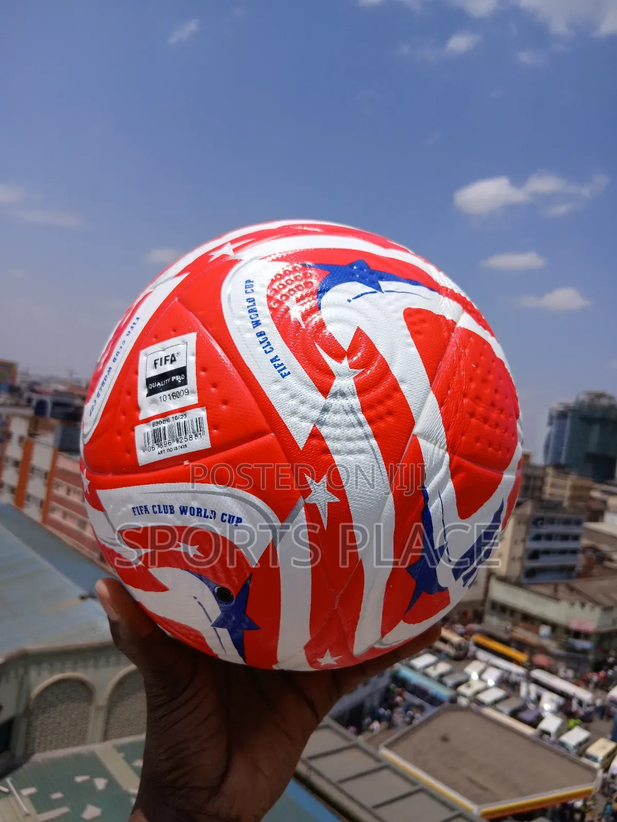 Adidas Club World Cup Red Football/Soccer Ball