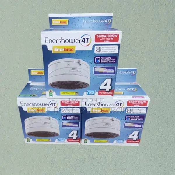 Energy Efficient Design Enerbras Enershower 4t Instant Hot Shower Head