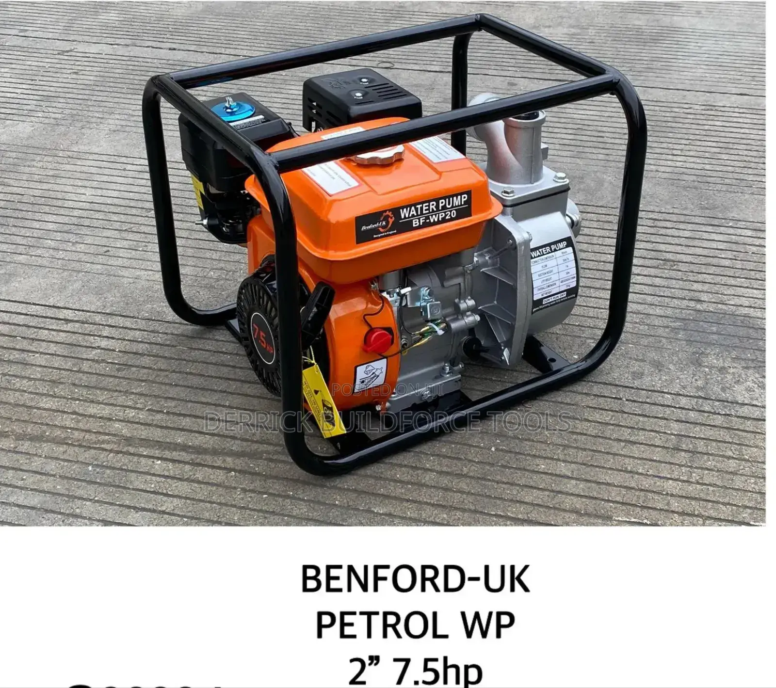 Benford-Uk 2" 7.5hp Gasoline Water Pump