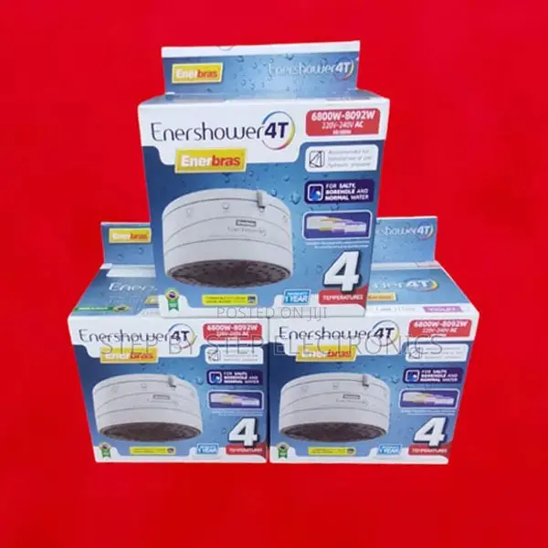 Enerbras Enershower 4t Shower Head With 4 Temp Settings for Comfort