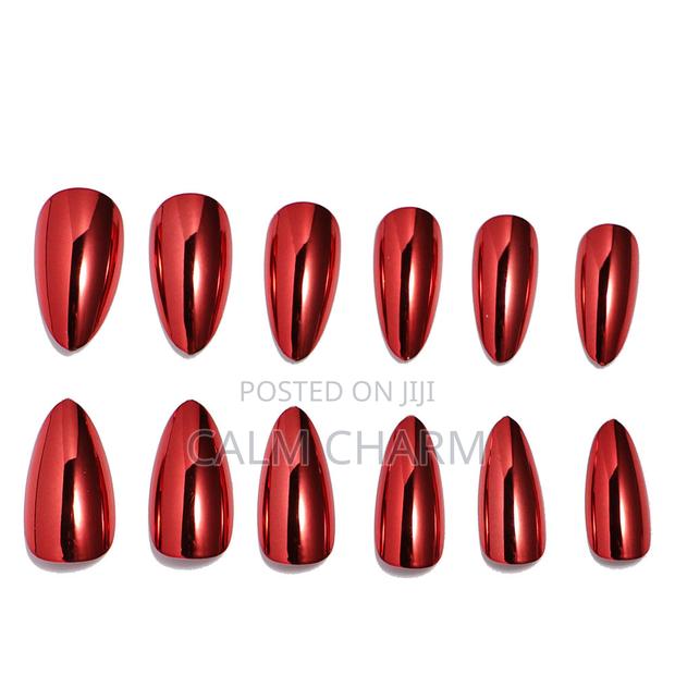 24pcs Solid Chrome Colour Press-on Nails - thumbnail 2