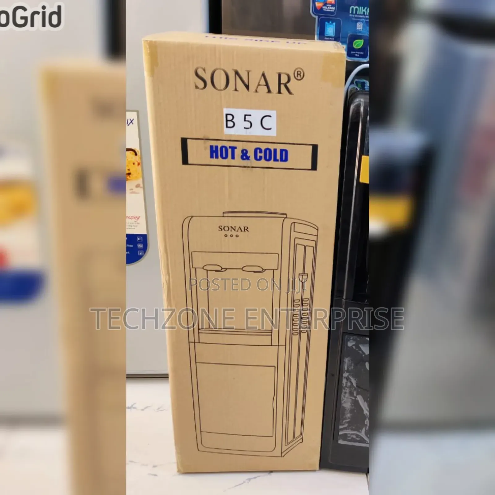 Sonar B5c Hot Cold Free Standing Water Dispenser, Black 