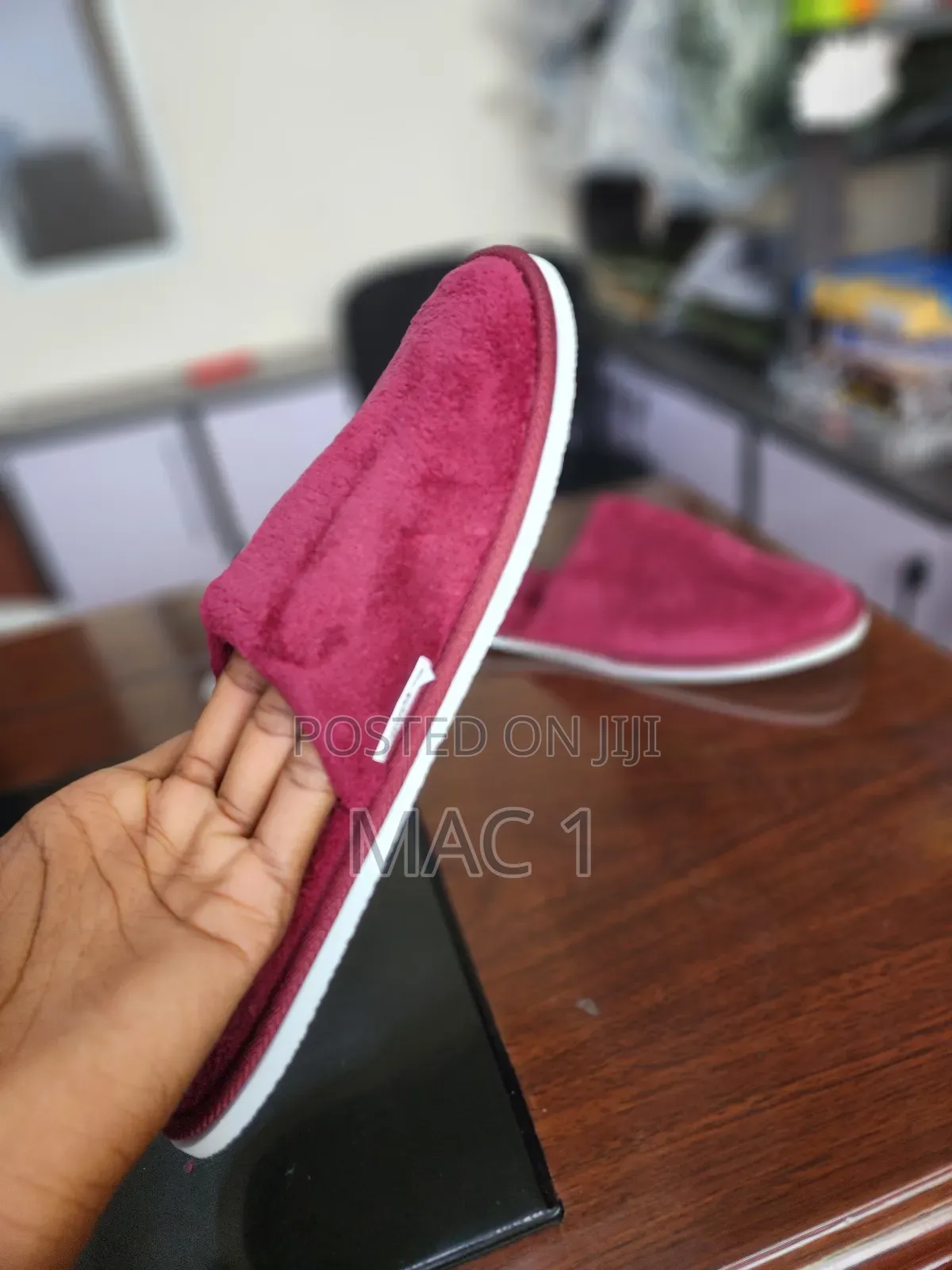 Maroon Indoor Slippers Indoor Slippers Faux Soft Fur Warm Home Slipper