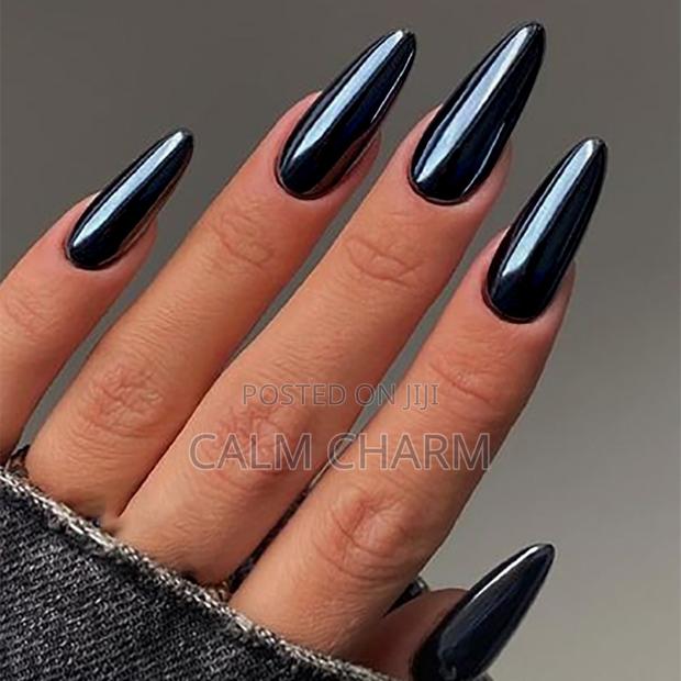24pcs Solid Chrome Colour Press-on Nails - thumbnail 12