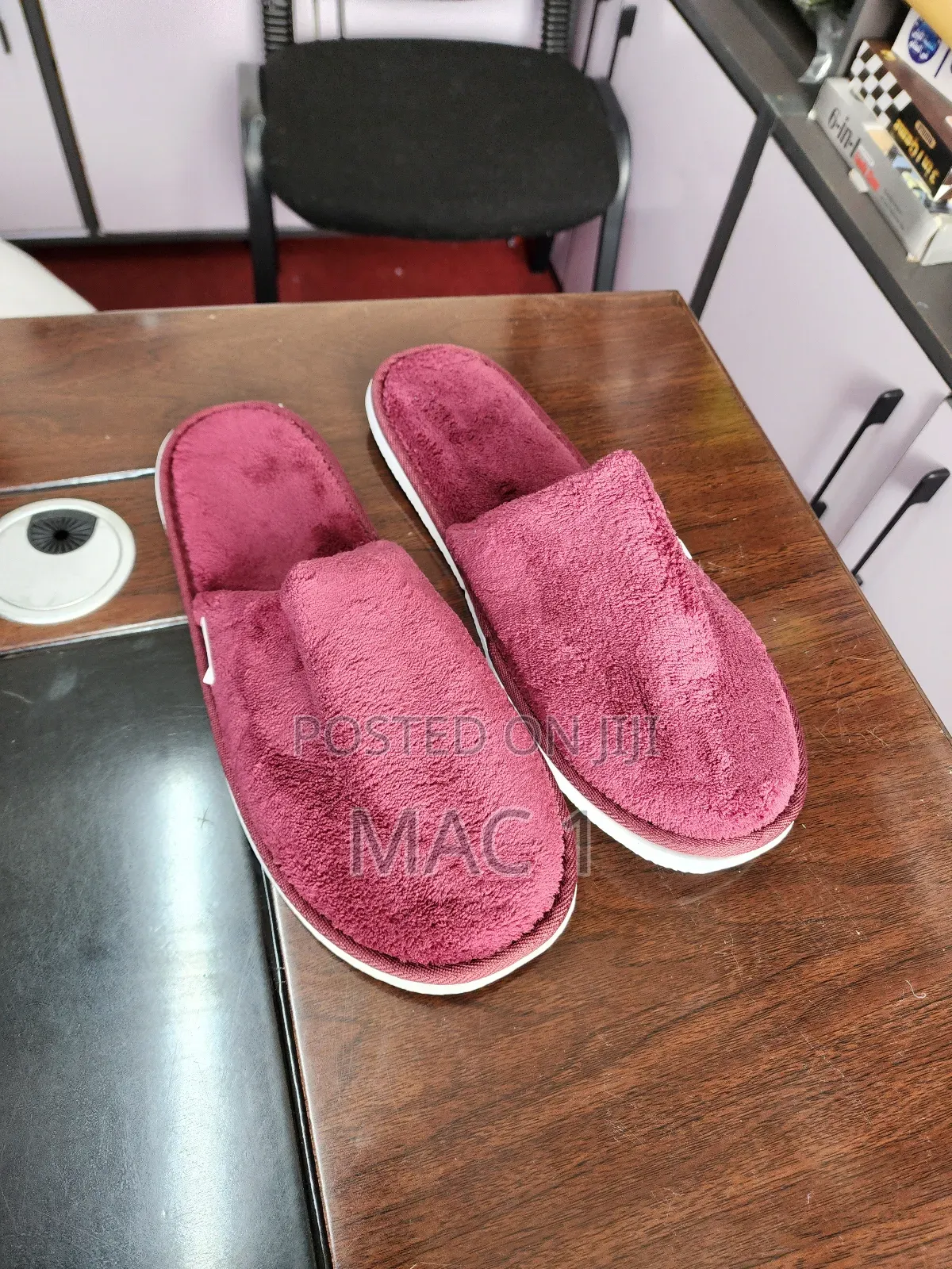 Maroon Indoor Slippers Indoor Slippers Faux Soft Fur Warm Home Slipper