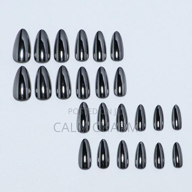 24pcs Solid Chrome Colour Press-on Nails - thumbnail 13